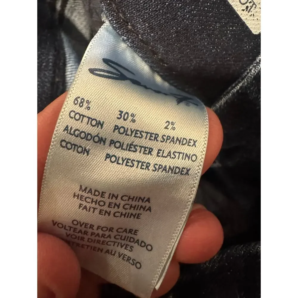 Seven7 Tummyless High Rise Bootcut Jeans Dark Wash Size 16